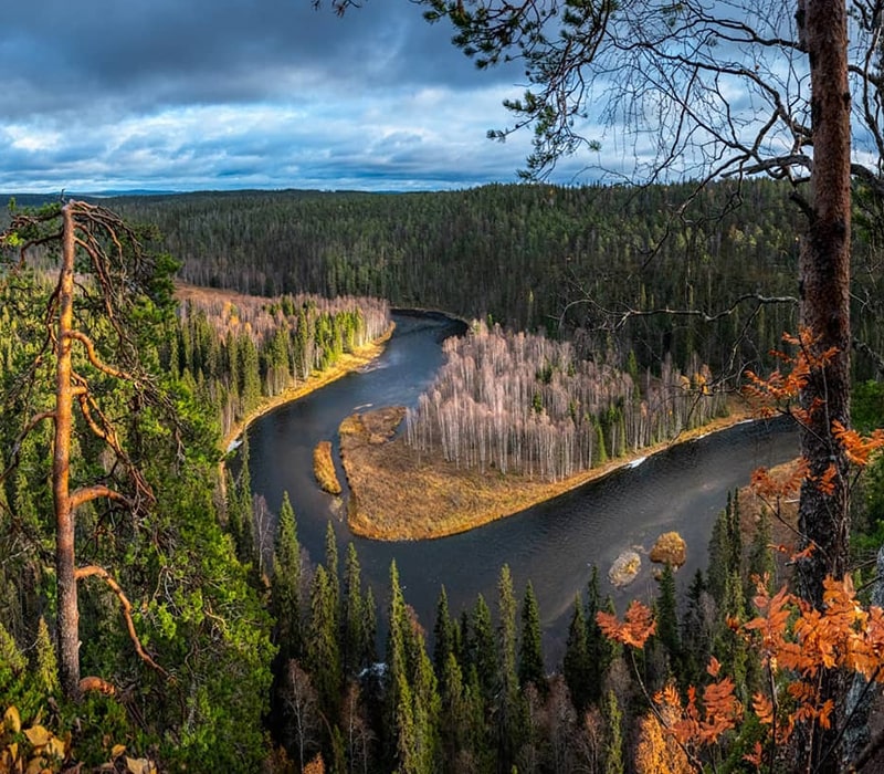 عکس هوایی از طبیعت فنلاند