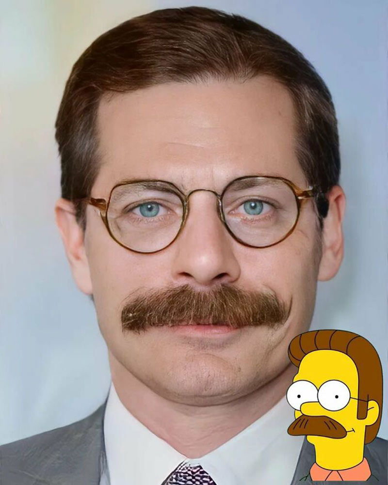 Ned Flanders در دنیای واقعی 