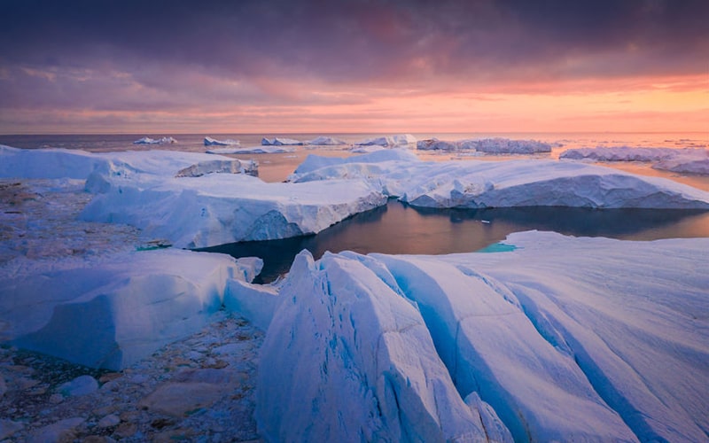 توده‌های یخ در گرینلند