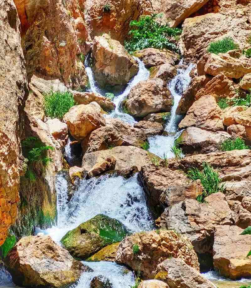 آبشار میشینه مرگ و تنگه لاسک فیروزکوه؛ منبع عکس: گوگل مپ؛ عکاس:ارشیا محلوجیان