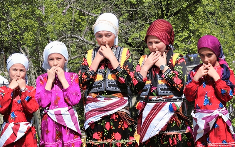 زنان روستای کوسکوی ترکیه با لابس محلی