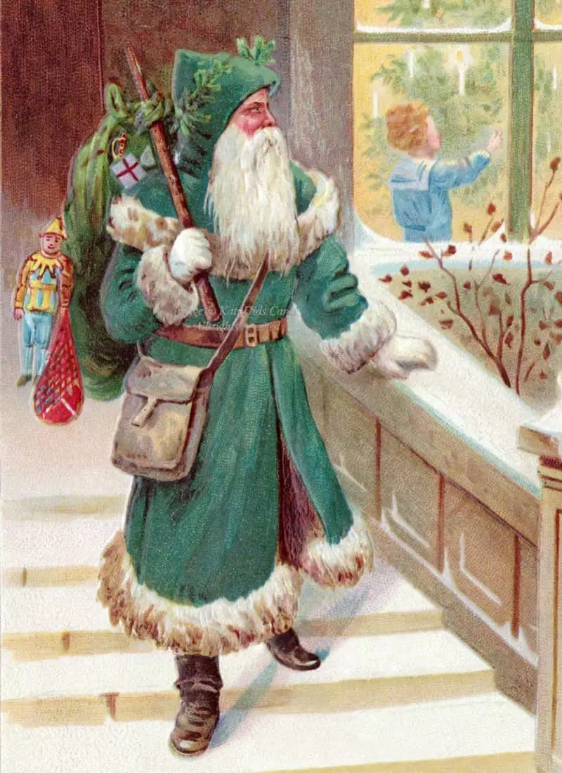 بابانوئل سبز؛ منبع عکس: etsy، عکاس: نامشخص