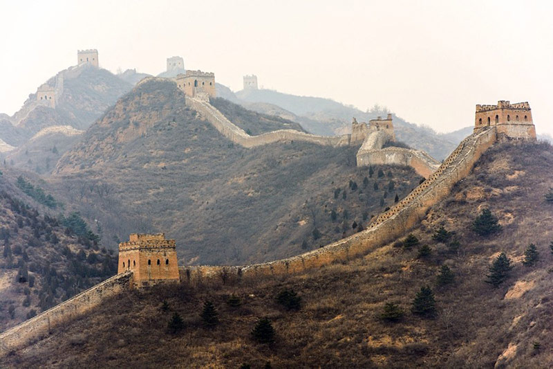 بخشی از دیوار بلند چین