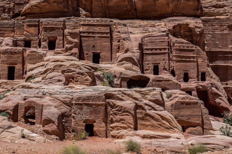 بقایای شهر باستانی پترا در کشور اردن، منبع: pixabay