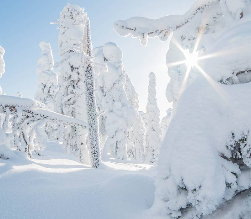 زمستان برفی در فنلاند