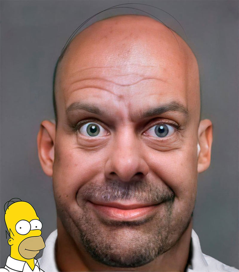 Homer Simpson در دنیای واقعی