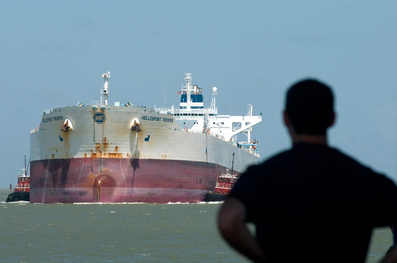 بزرگترین نفتکش جهان؛ منبع عکس: Bloomberg، عکاس: Eddie Seal