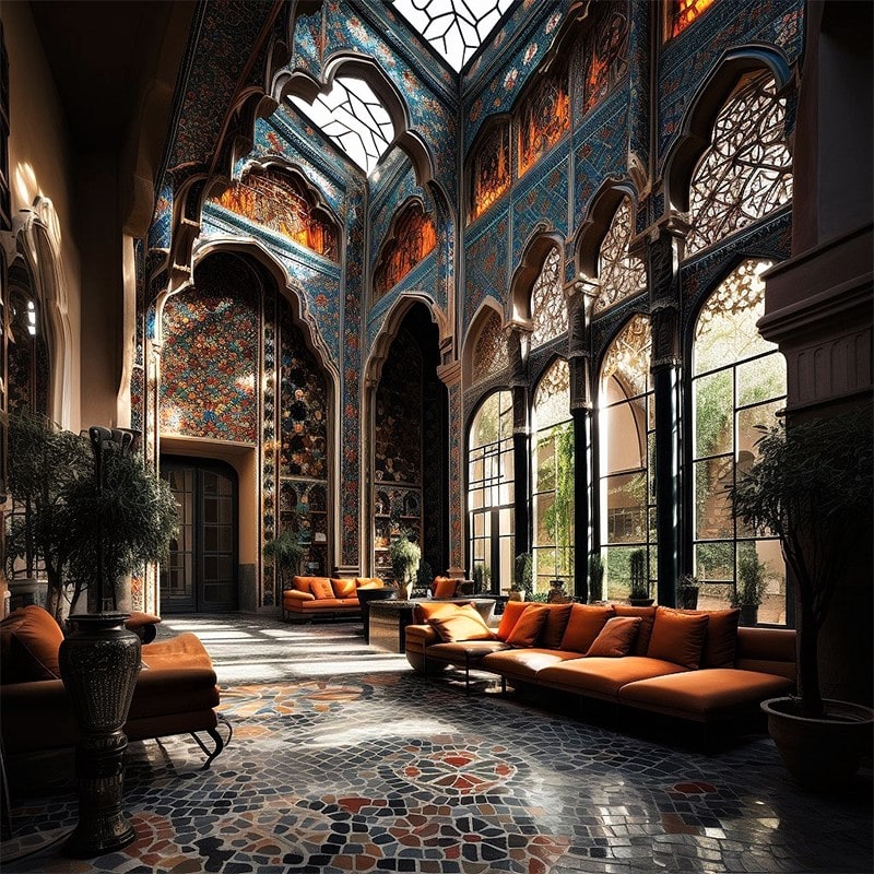 معماری ایرانی در خانه‌ای مجلل
