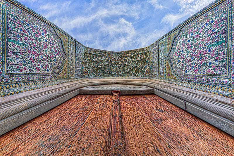 معماری داخلی سقف مسجد وکیل شیراز