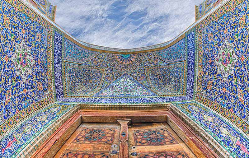 معماری داخلی سقف مسجد سید اصفهان 