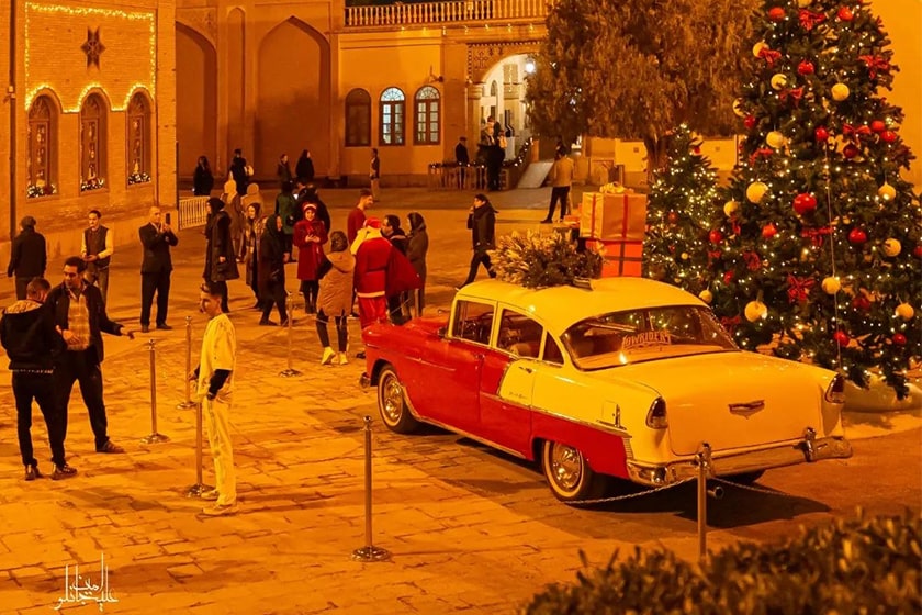 حال‌وهوای کریسمس در کلیسای وانک اصفهان