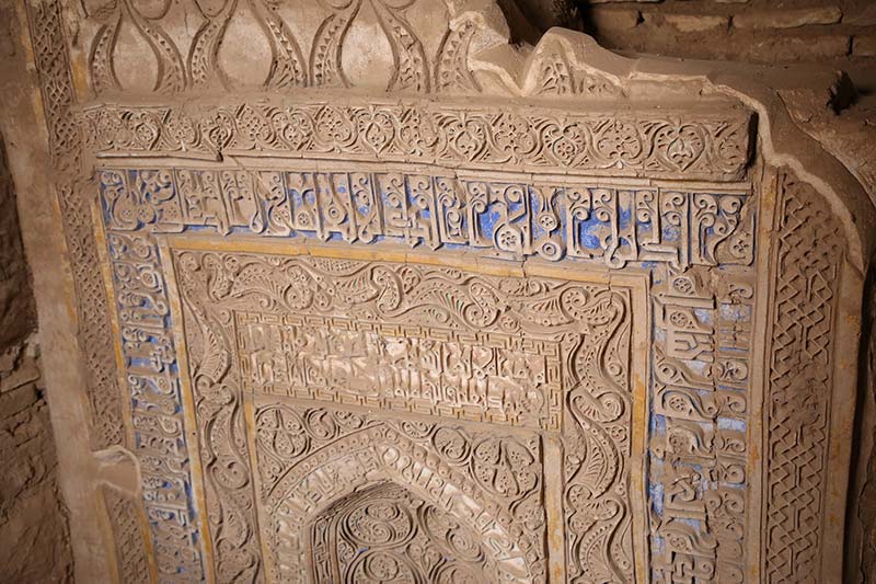 محراب مسجد ملک زوزن؛ منبع عکس: گوگل مپ؛ عکاس: بهراد موعودی