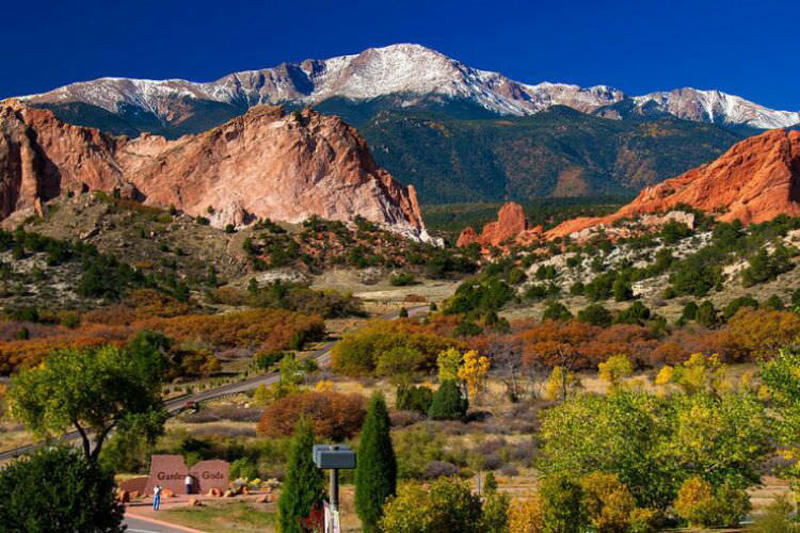 باغ خدایان و صخره‌های سرخ رنگ کلرادو