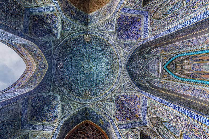 معماری سقف مسجد سید اصفهان 