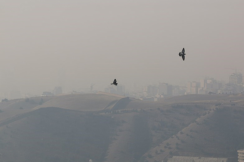 آلودگی شدید هوا در اغلب شهرهای ایران؛ منبع عکس: taadolnewspaper؛ عکاس: نامشخص