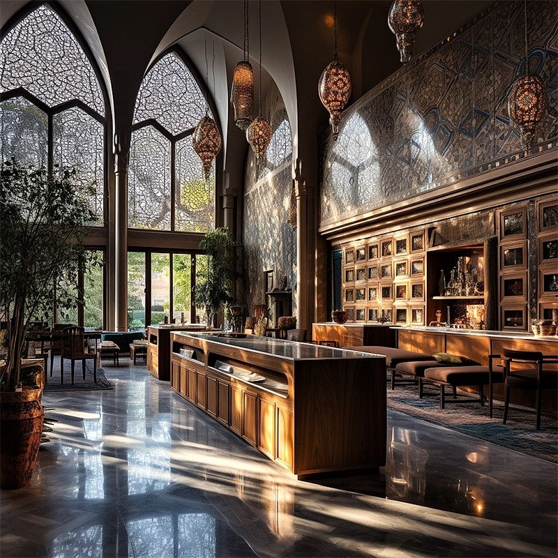 آشپزخانه بزرگ خانه اصفهان