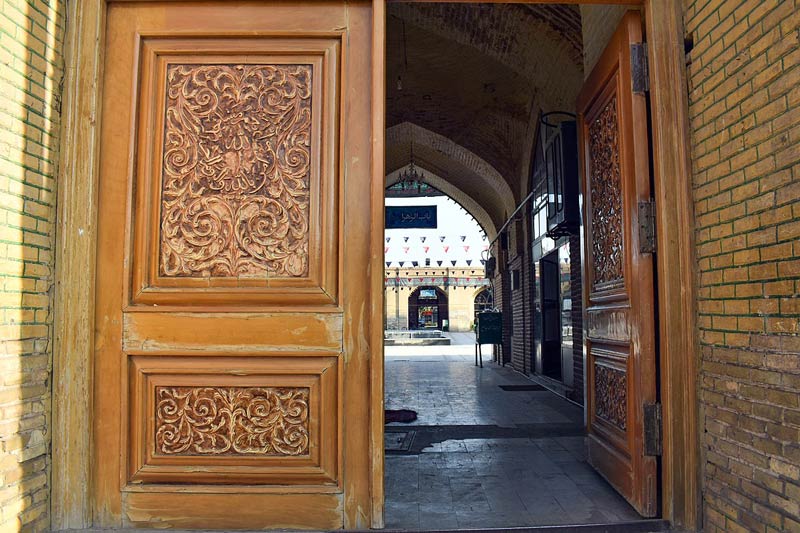 سردر مسجد جامع نیشابور؛ منبع عکس: گوگل مپ؛ عکاس: بیتا چهرازی