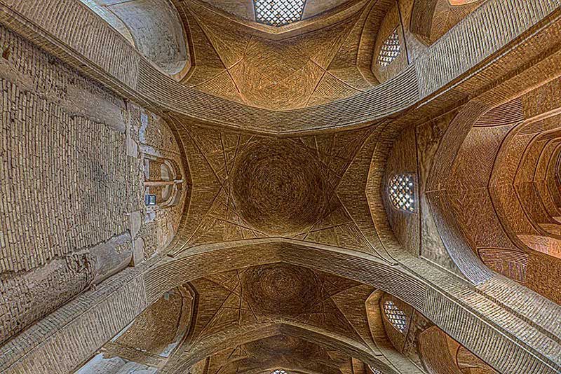 نمای داخلی سقف مسجد جامع عتیق اصفهان