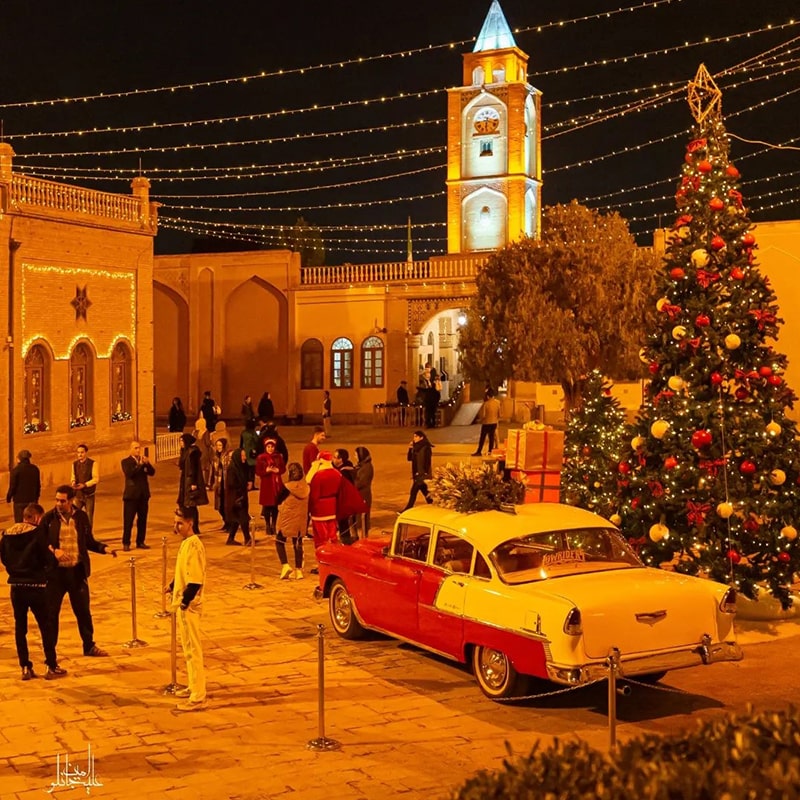 کلیسای وانک در آستانه کریسمس، منبع عکس: اینستاگرام alijanlou.amin@، عکاس: امین علیجانلو