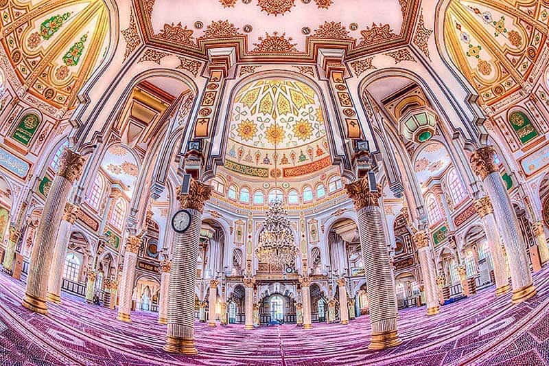 معماری داخلی مسجد شافعی کرمانشاه