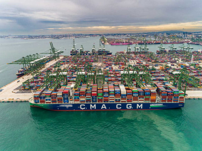 بزرگترین کشتی کانتینری جهان؛ منبع عکس: Logistics Manager، عکاس: نامشخص