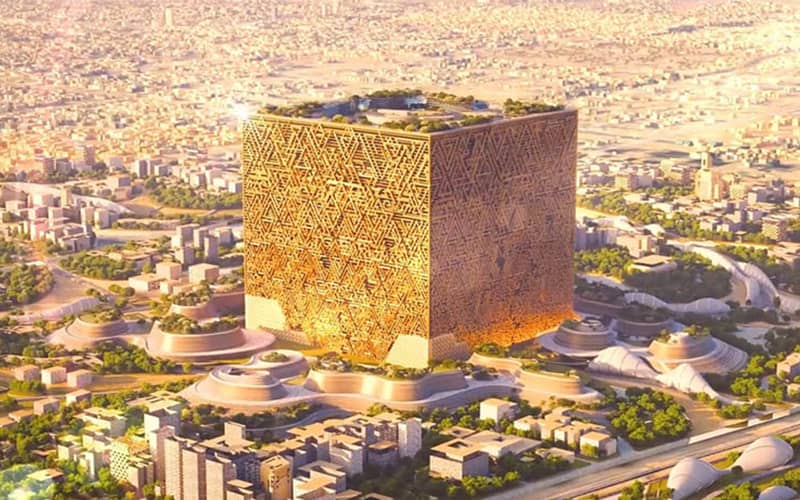 ساختمانی شبیه به کعبه در ریاض عربستان