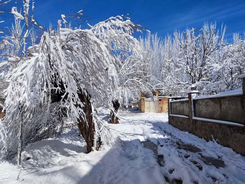 روستای سُه اصفهان در زمستان