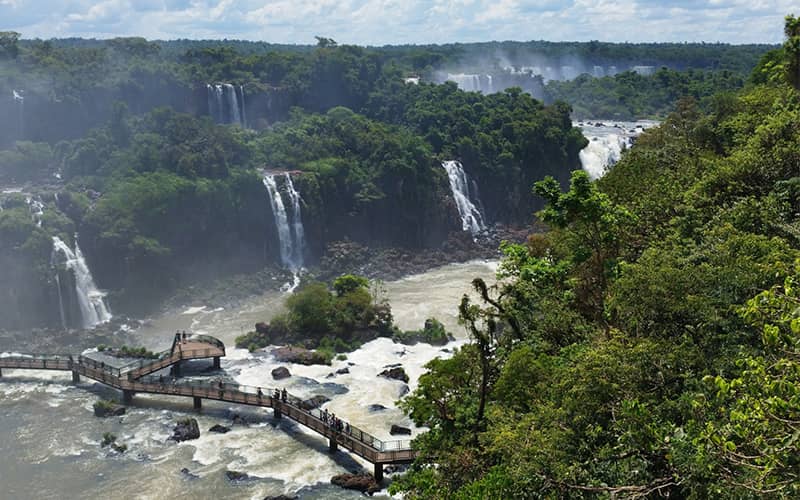 عکس هوایی از آبشار ایگواسو