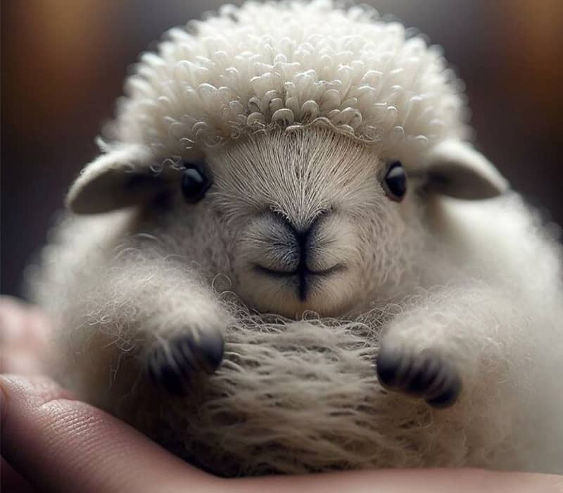 مجسمه گوسفندی کوچک