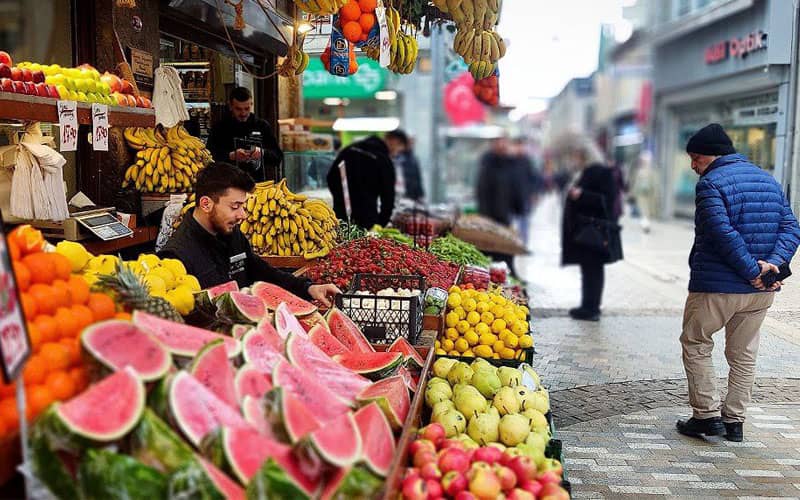 مغازه میوه فروشی در ترکیه