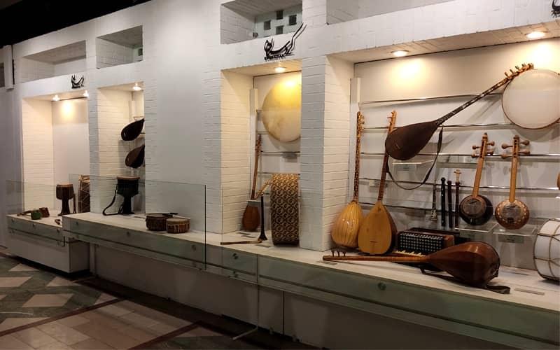 سازهای مختلف در موزه موسیقی اصفهان