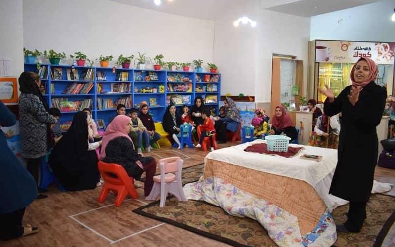 فضای داخلی کافه کتاب کودک اصفهان