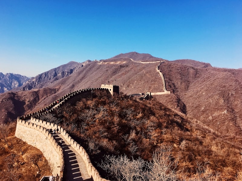 دیوار بزرگ چین بدون گردشگر، منبع عکس: unsplash.com (عکاس: xandreasw)