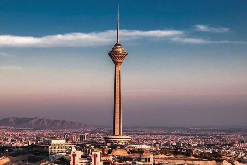 نمای برج میلاد مجید ایرانی گوگل مپ