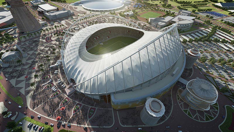 استادیوم بین‌المللی خلیفه قطر؛ منبع عکس: dohanews.co؛ عکاس: نامشخص