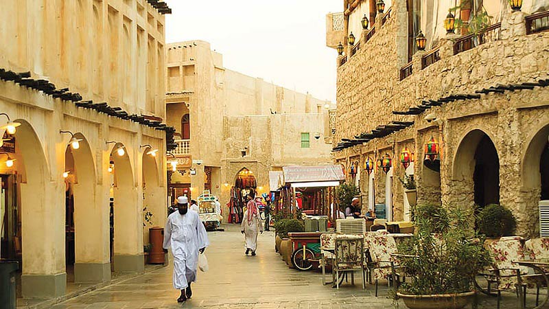 سوق واقف دوحه؛ منبع عکس: marhaba.qa؛ عکاس: ناشناس 