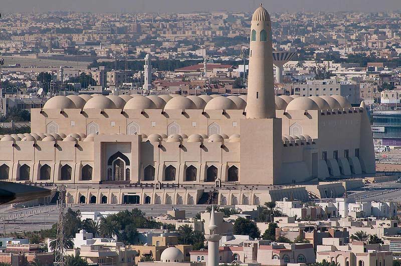 مسجد امام محمد بن عبدالوهاب در دوحه قطر؛ منبع عکس: wikipedia.org؛ عکاس: ناشناس