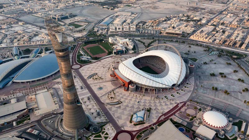 استادیوم بین‌المللی خلیفه دوحه قطر؛ منبع عکس: constructionweekonline.com؛ عکاس: ناشناس