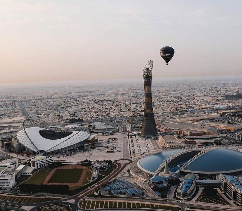 برج اسپایر قطر؛ منبع عکس: گوگل مپ؛ عکاس: NOORTHEEN ABDULWAHAB 