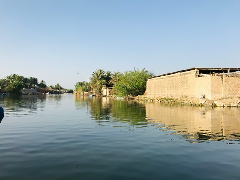 نمایی از تالاب کنار روستای سراخیه؛ منبع عکس: گوگل مپ؛ عکاس: جواد جلوه