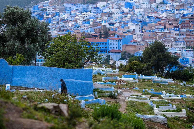 قبرستان شهر شفشاون مراکش