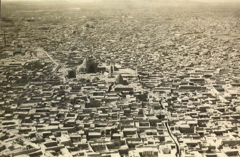 عکس هوایی از قدیم سبزه میدان اصفهان؛ منبع عکس: گوگل مپ؛ عکاس: اصغر شیروانی پور