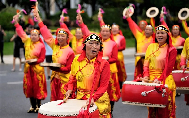 زنان نوازنده در جشنواره سنتی