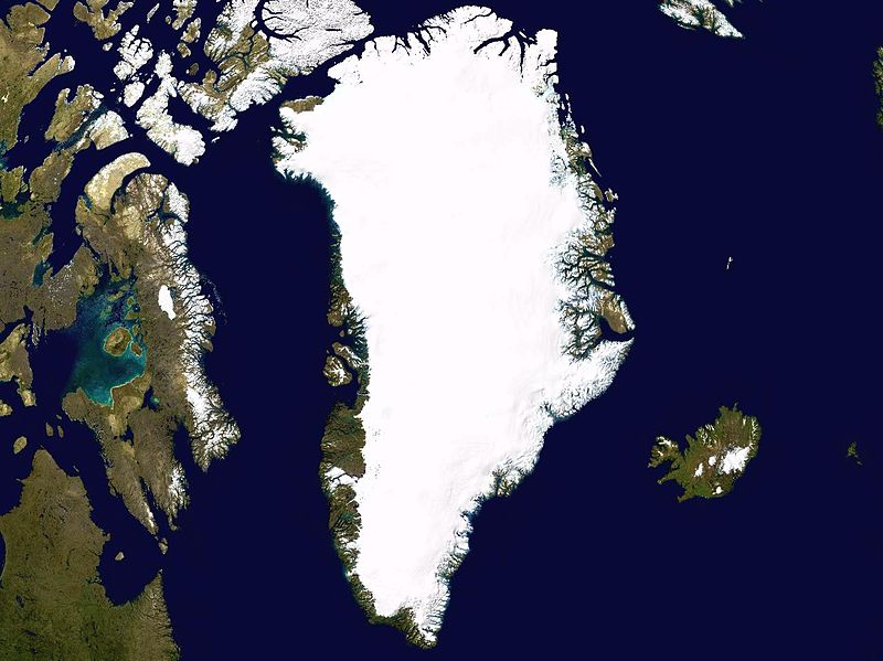 جزیره گرینلند؛ منبع عکس: Wikimedia، عکاس: نامشخص