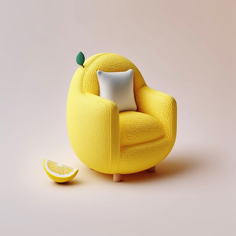 طراحی مبل لیمو با هوش مصنوعی؛ اثر Bonny Carrera