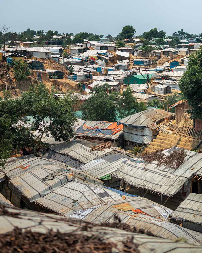 نمایی از کمپ بزرگ کوتوپالونگ در بنگلادش
