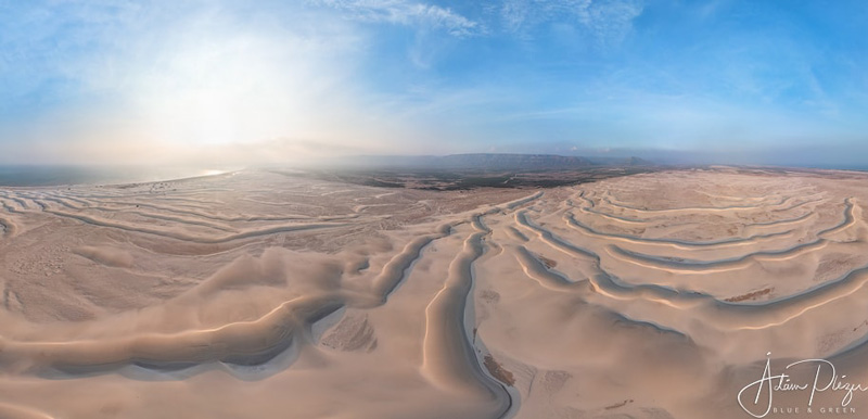 تصویر پانوراما از مجمع‌الجزایر سقطرا