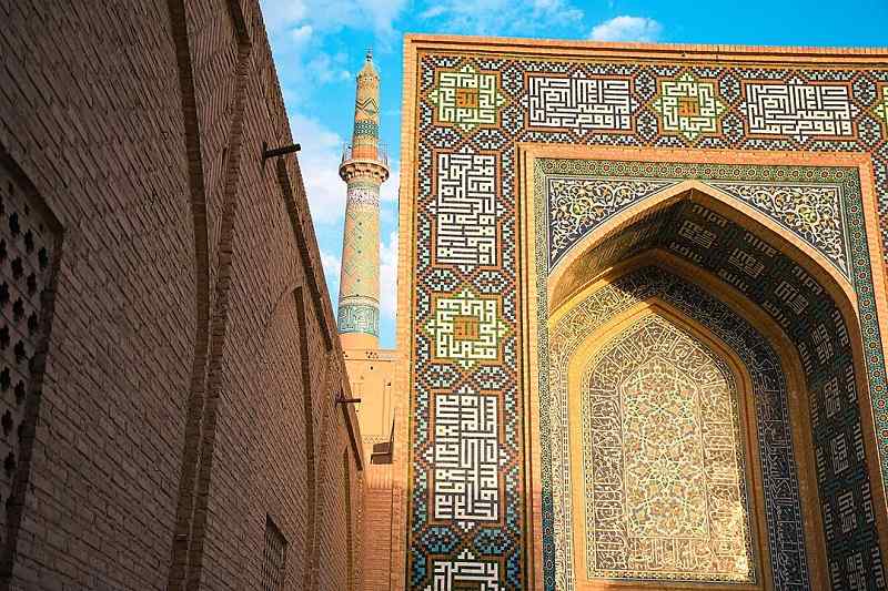 مسجد جامع و معروف یزد؛ منبع عکس: گوگل مپ؛ عکاس: Mohamad.baghipoor