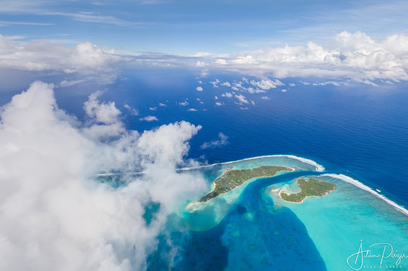 جزیره مائوپیتی از فراز ابرها