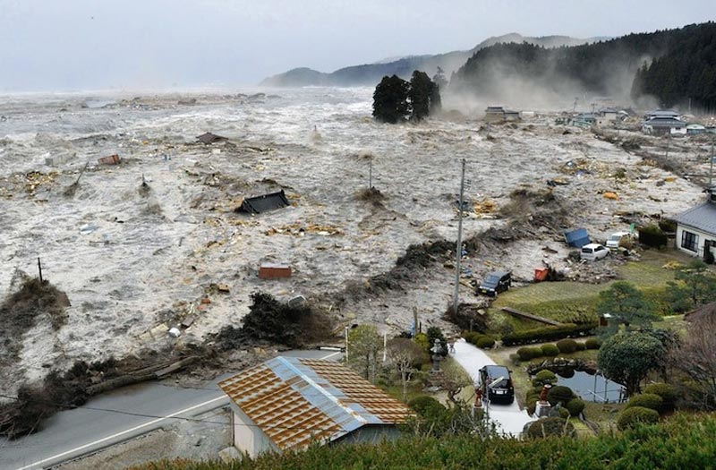 سونامی در Rikuzentakata، ژاپن؛ منبع تصویر: National Geographic; عکاس: تامون سوزوکی